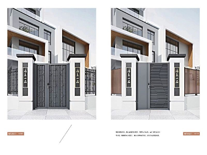 現(xiàn)在簡(jiǎn)約庭院門(mén)